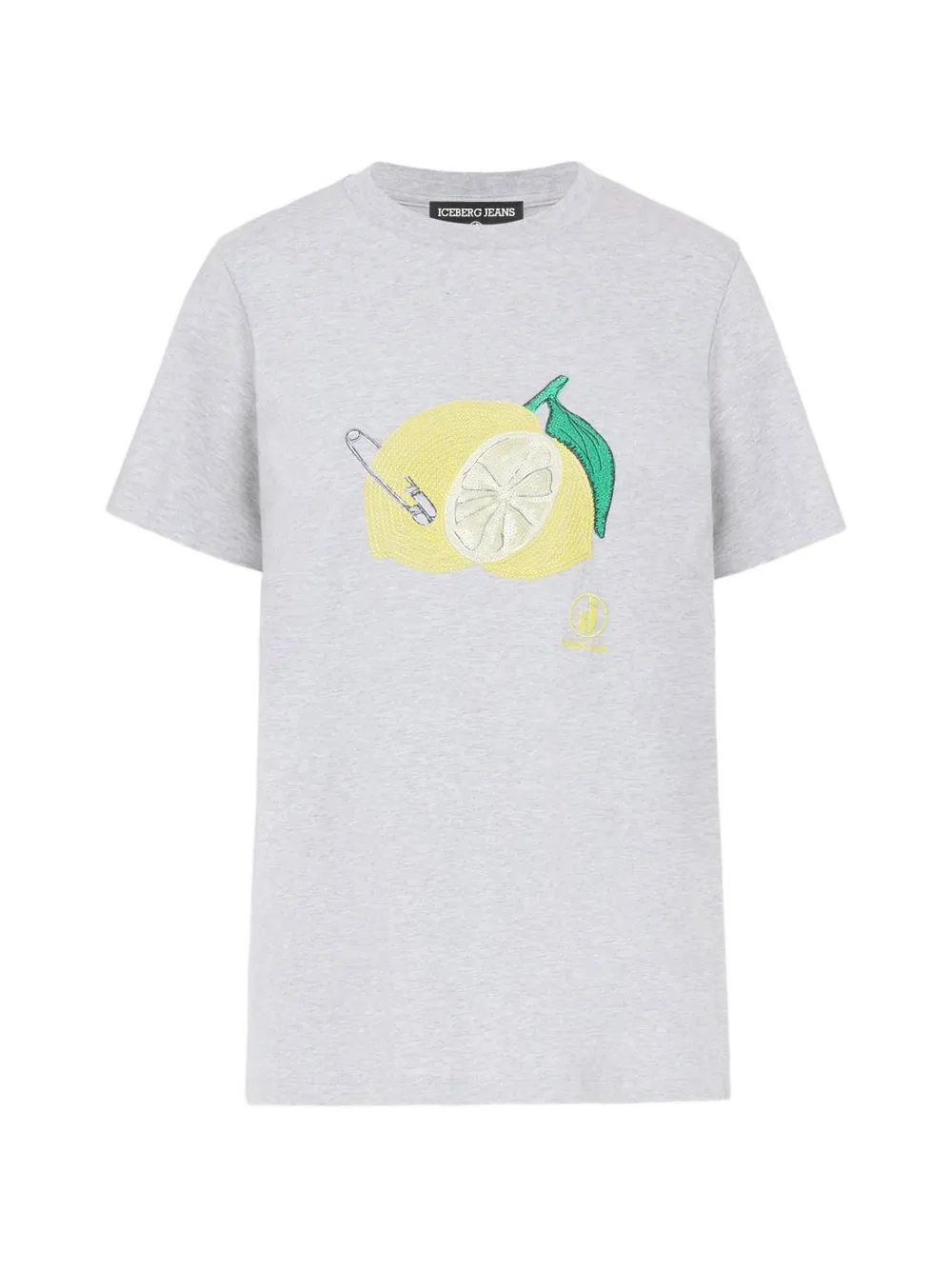 Iceberg lemon-print short-sleeve T-shirt - Grigio