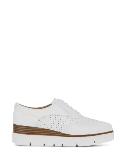Geox perforated platform Oxford shoes