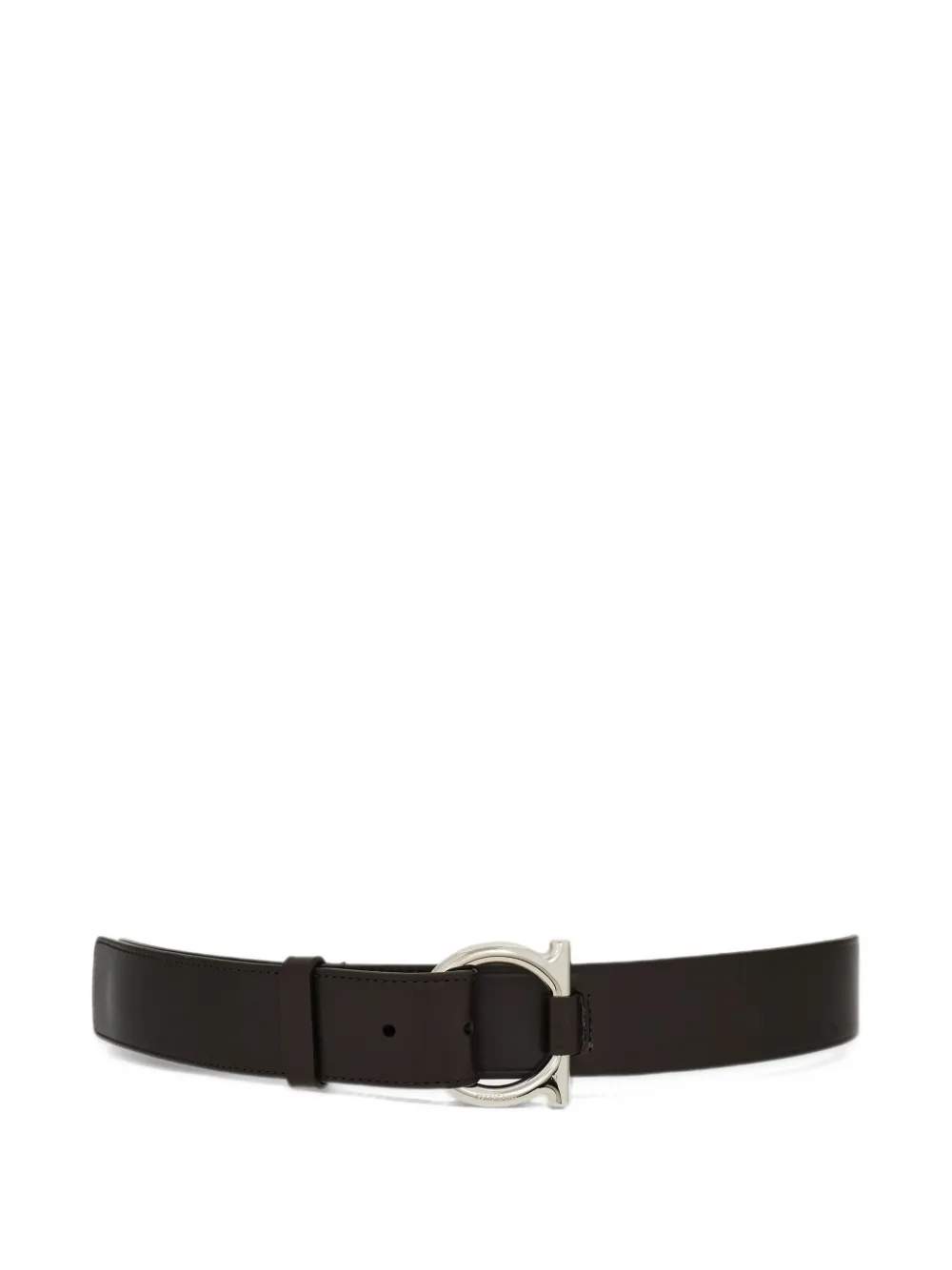 Ferragamo Riem met gancini-gesp Bruin
