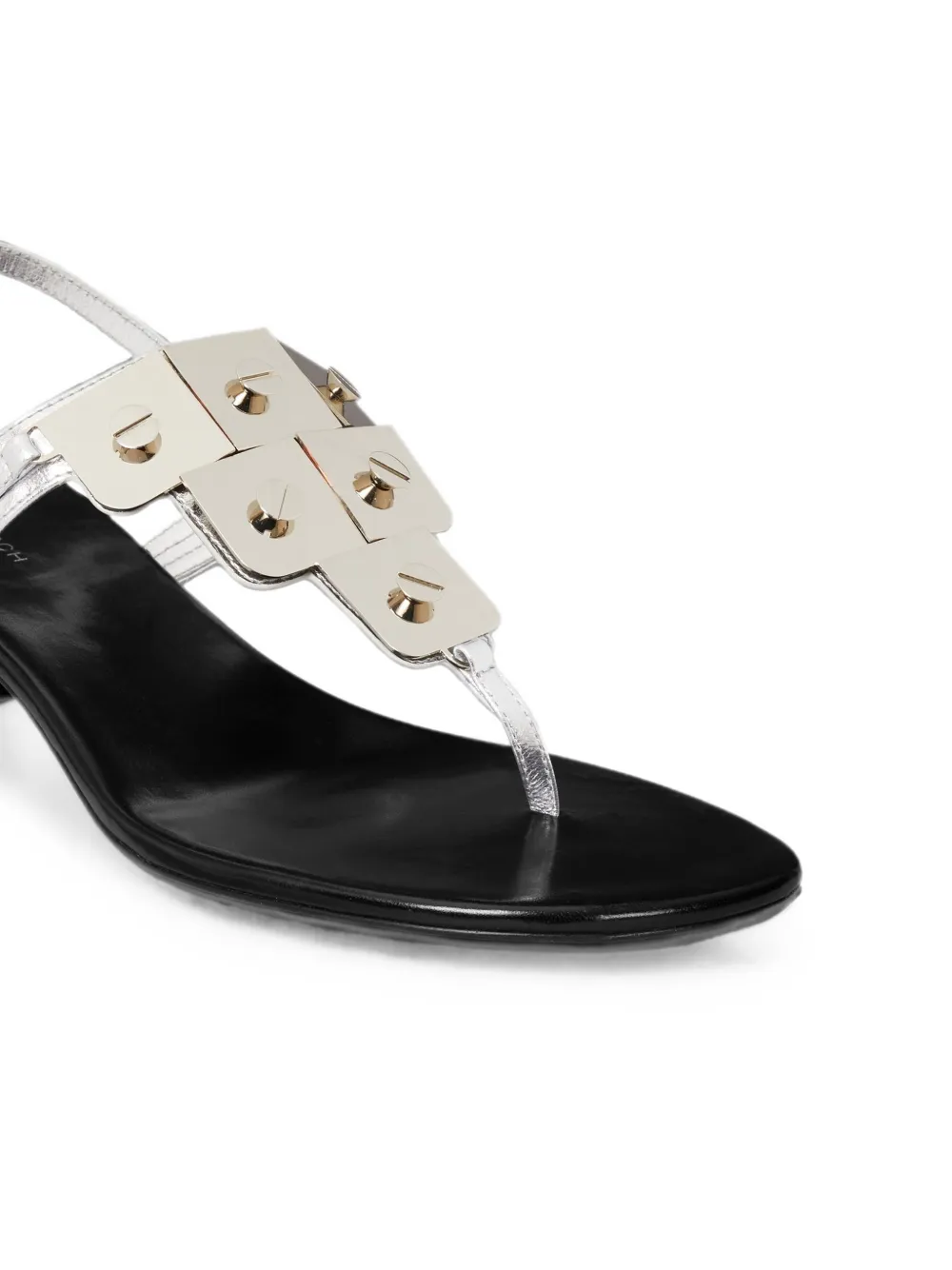 Tory Burch studded heeled sandals Zilver