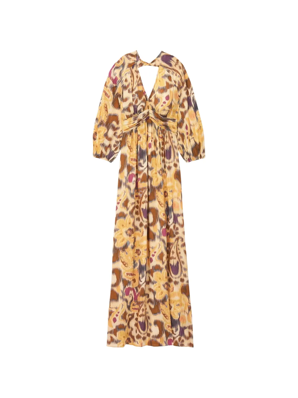 Ba&sh Molina Pleated Maxi Dress In Multi