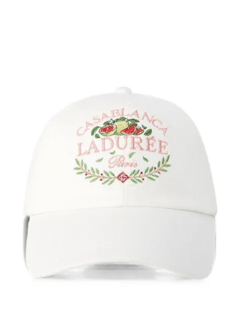 Casablanca Ladurée x Casablanca embroidered cap