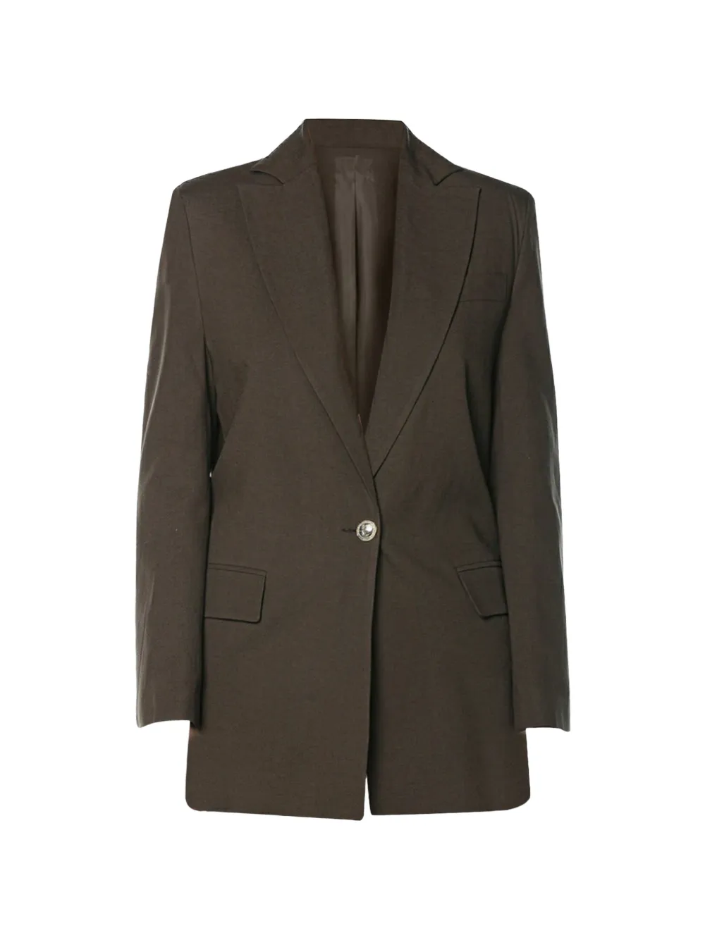 Just Cavalli single-breasted peaked-lapel jacket - Braun