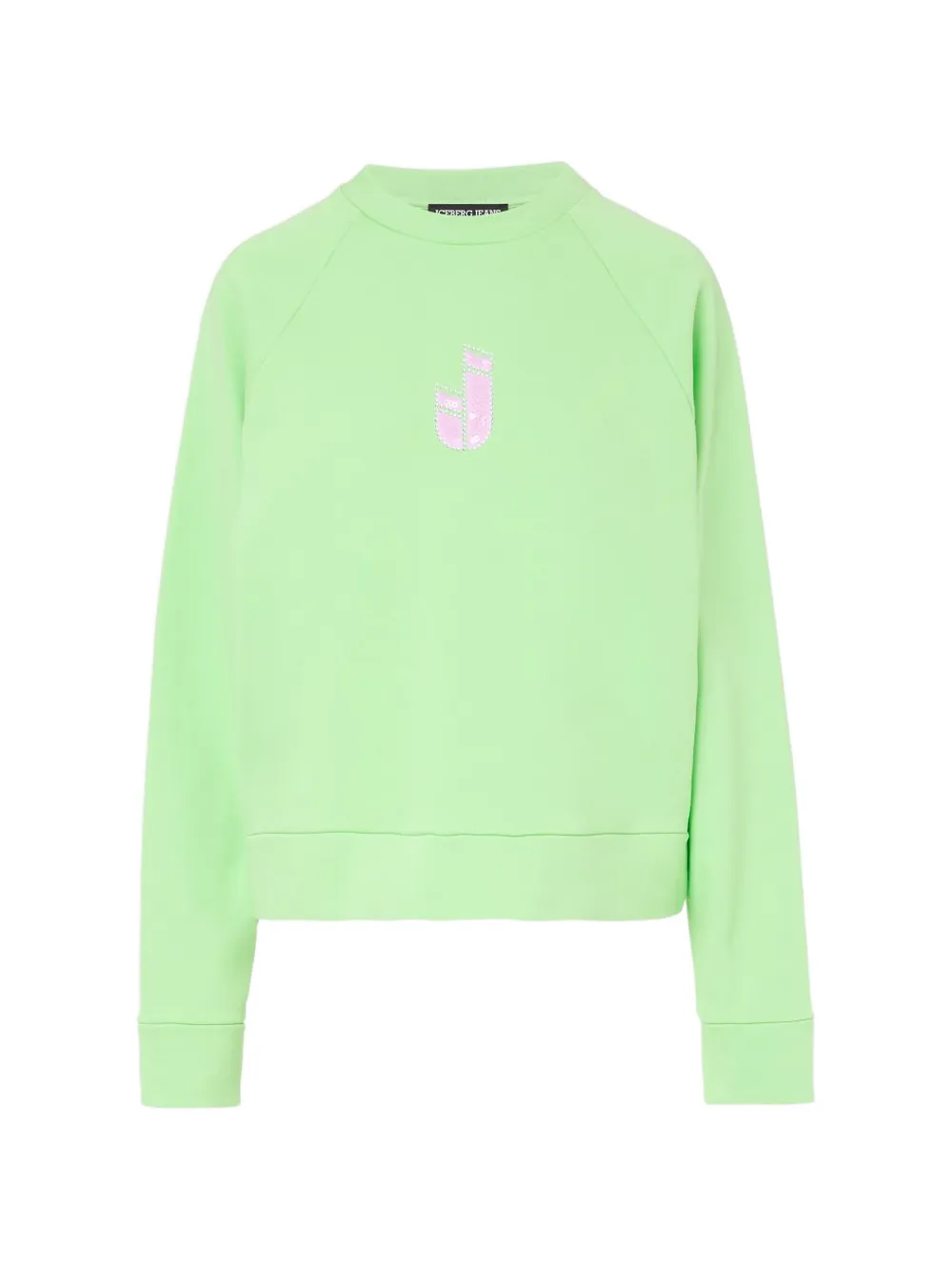 Iceberg Sweater met logopatch Groen