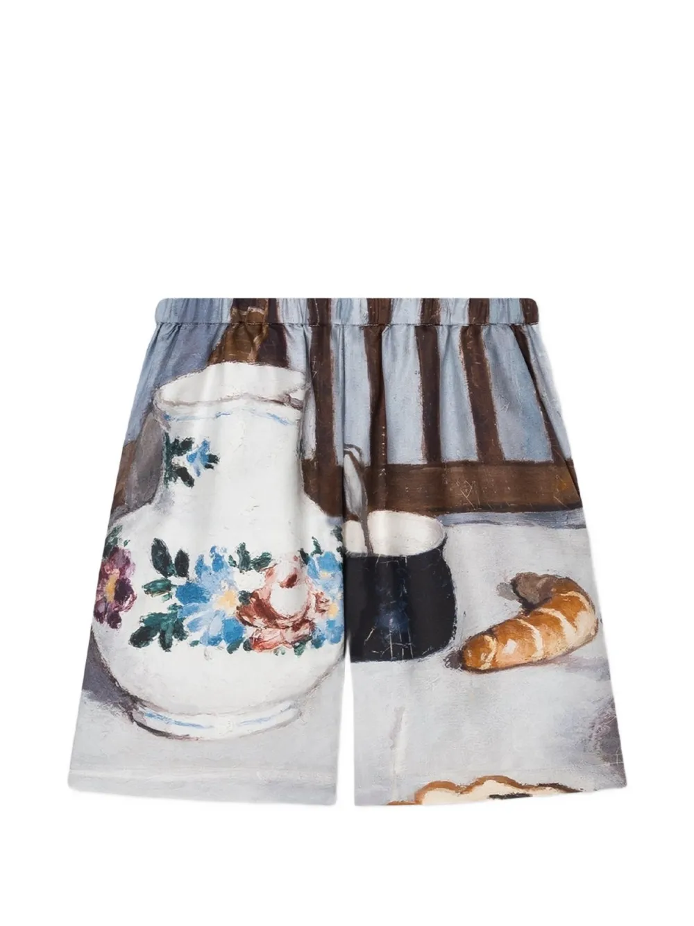 Nanushka Shorts met grafische print Wit