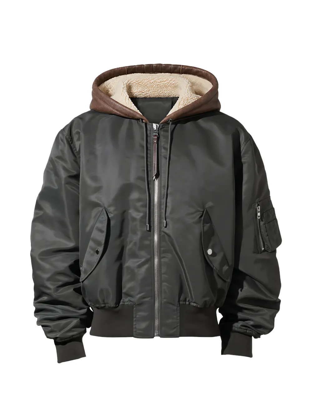 JW Anderson hooded bomber jacket - Grün