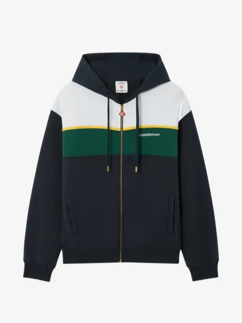 Casablanca colour-block zip-up hoodie