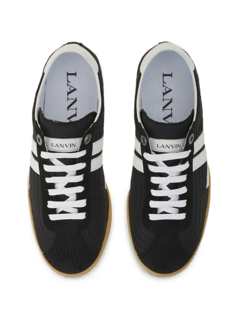 Lanvin Glen quilted sneakers Zwart