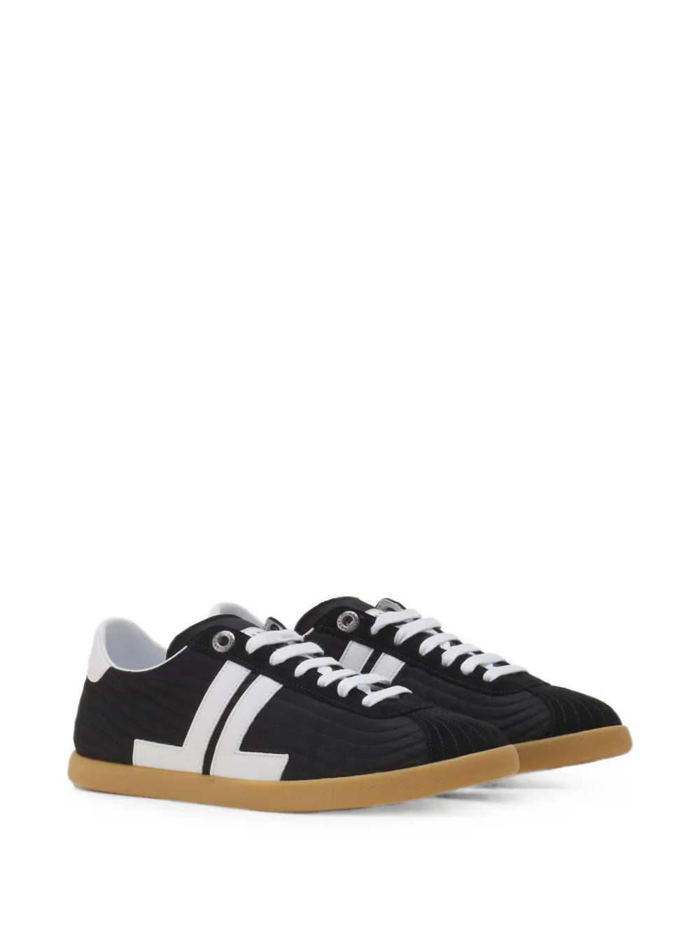 Lanvin Glen quilted sneakers Zwart