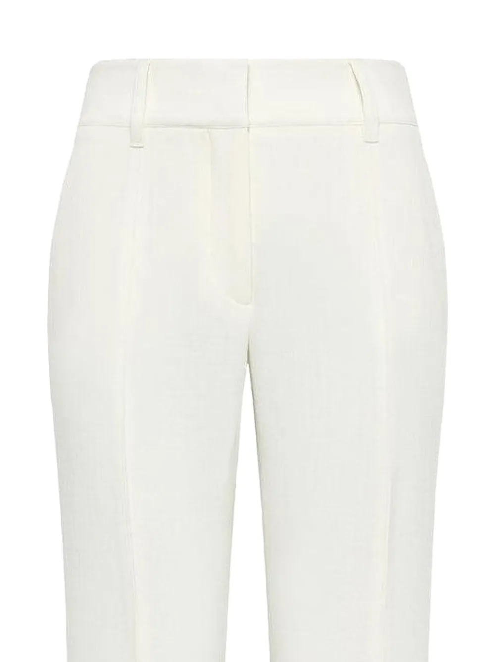 Gabriela Hearst Rhein Flared Trousers in White, view 2