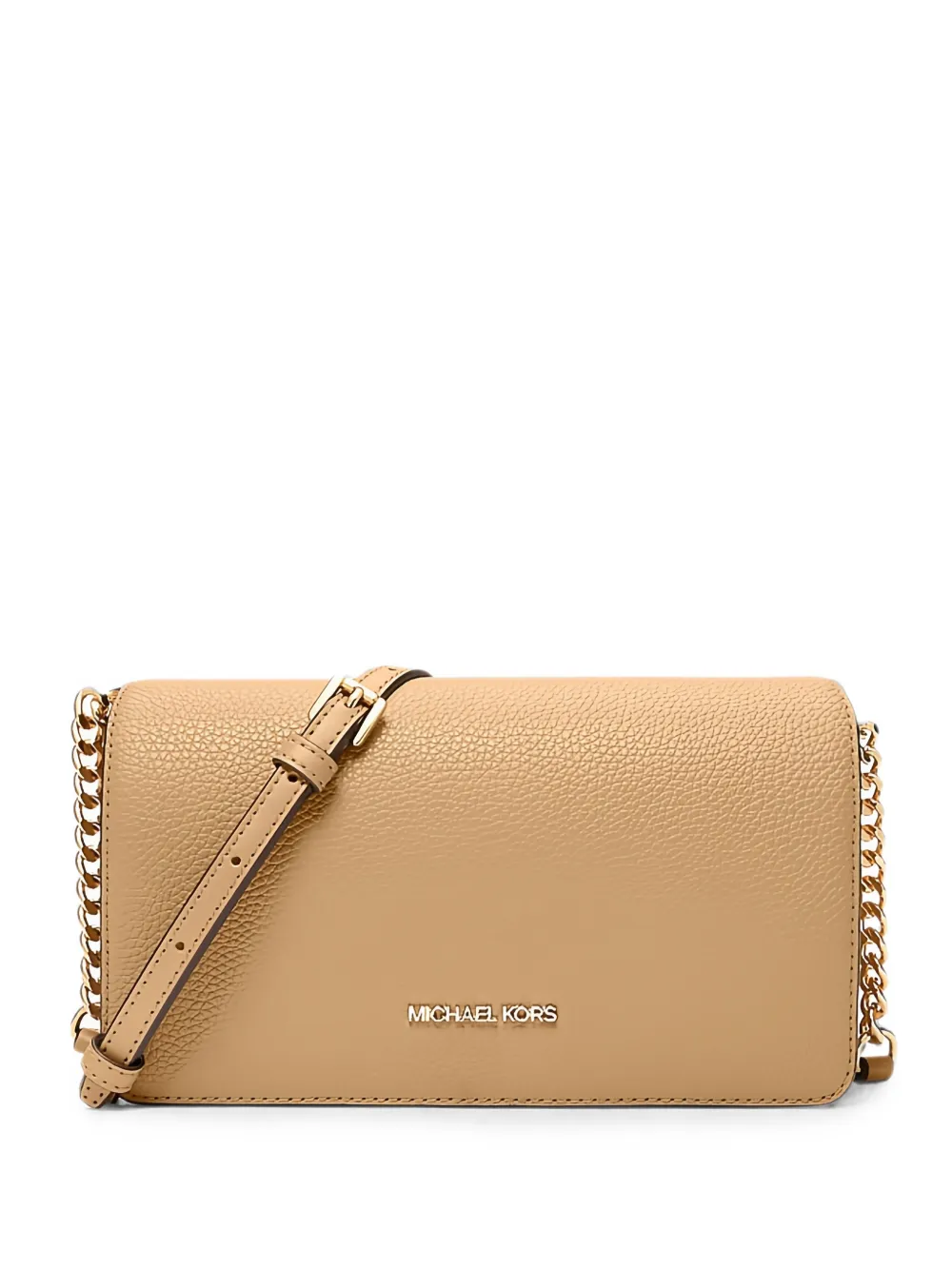 Michael Kors medium Jet Set Travel leather cross body bag - Toni neutri