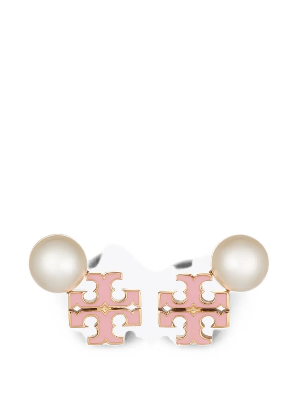Tory Burch Moondance logo pearl earrings - Oro