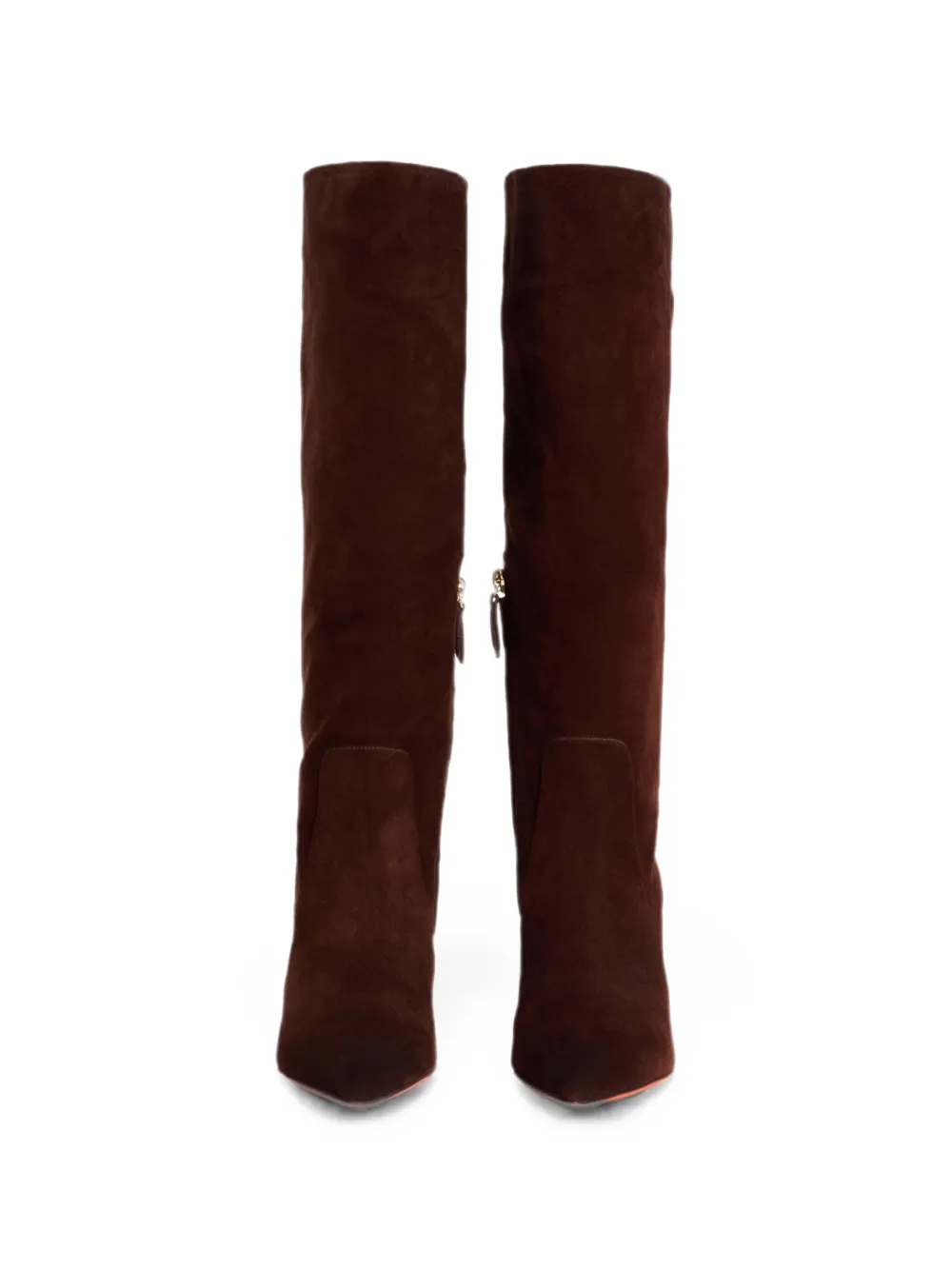 Santoni pointed-toe suede boots Bruin