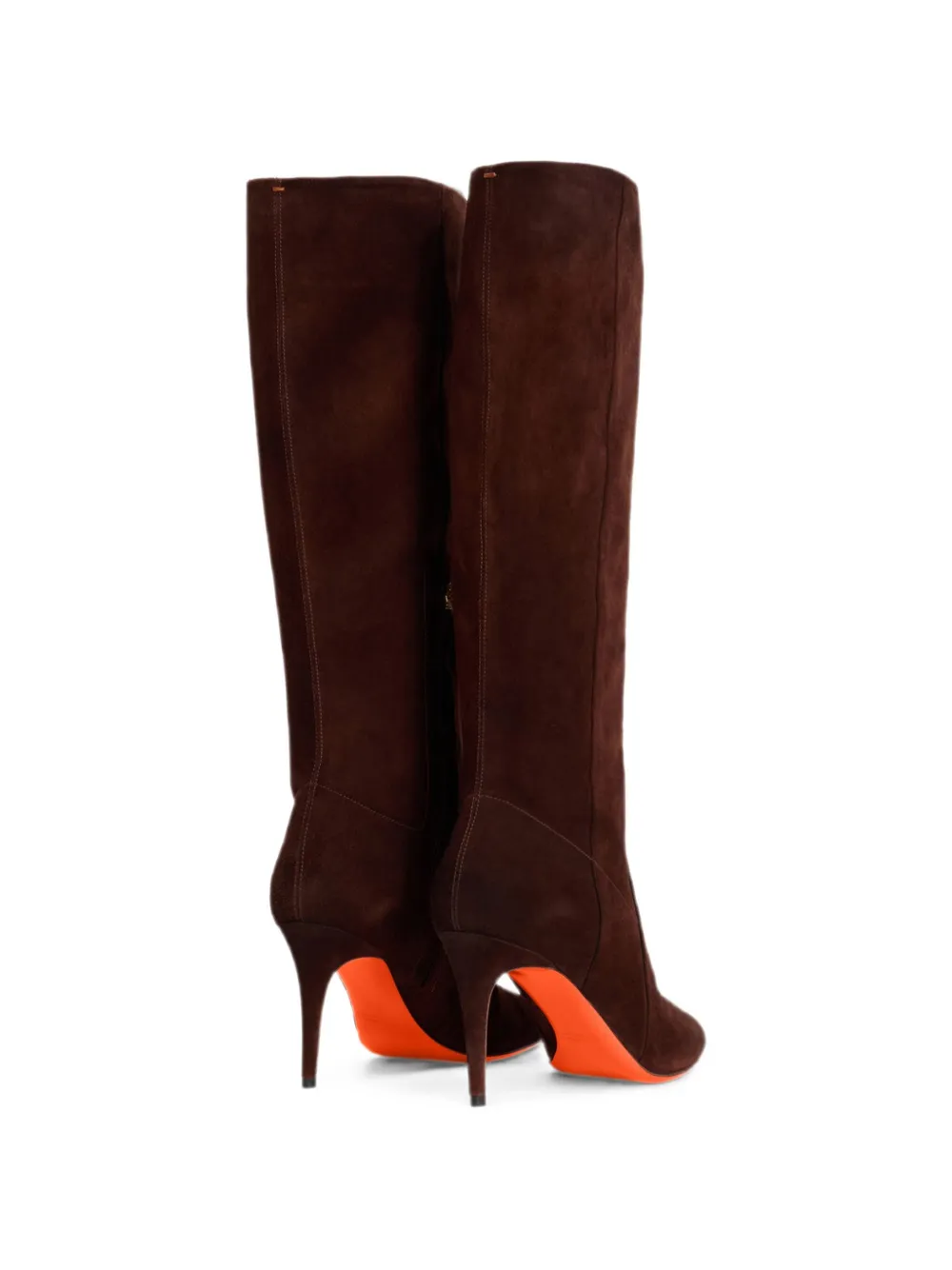 Santoni pointed-toe suede boots Bruin