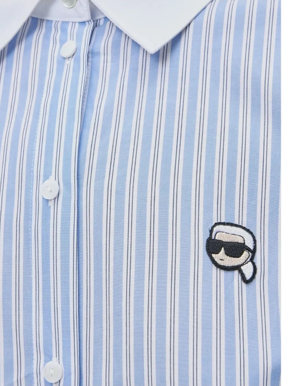 Karl Lagerfeld Ikon gestreepte blouse Blauw