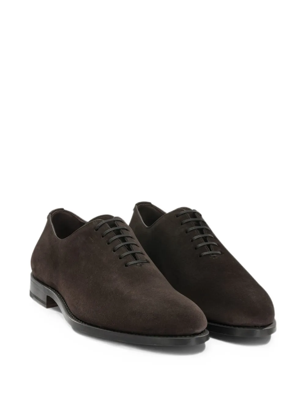 Ferragamo suede almond-toe lace-up shoes Bruin