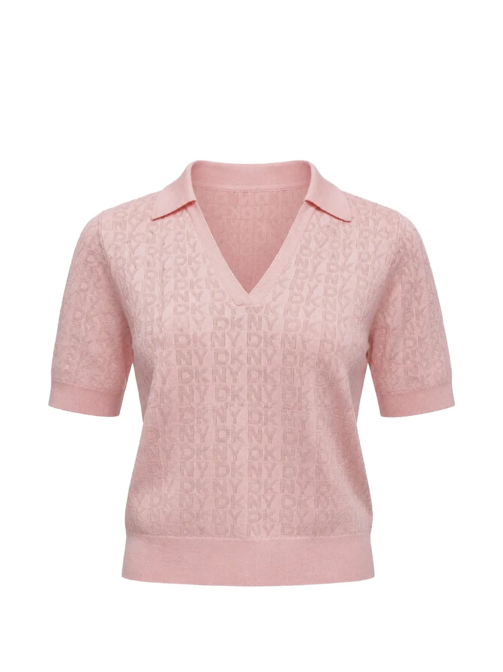 DKNY polo-collar T-shirt - Rosa