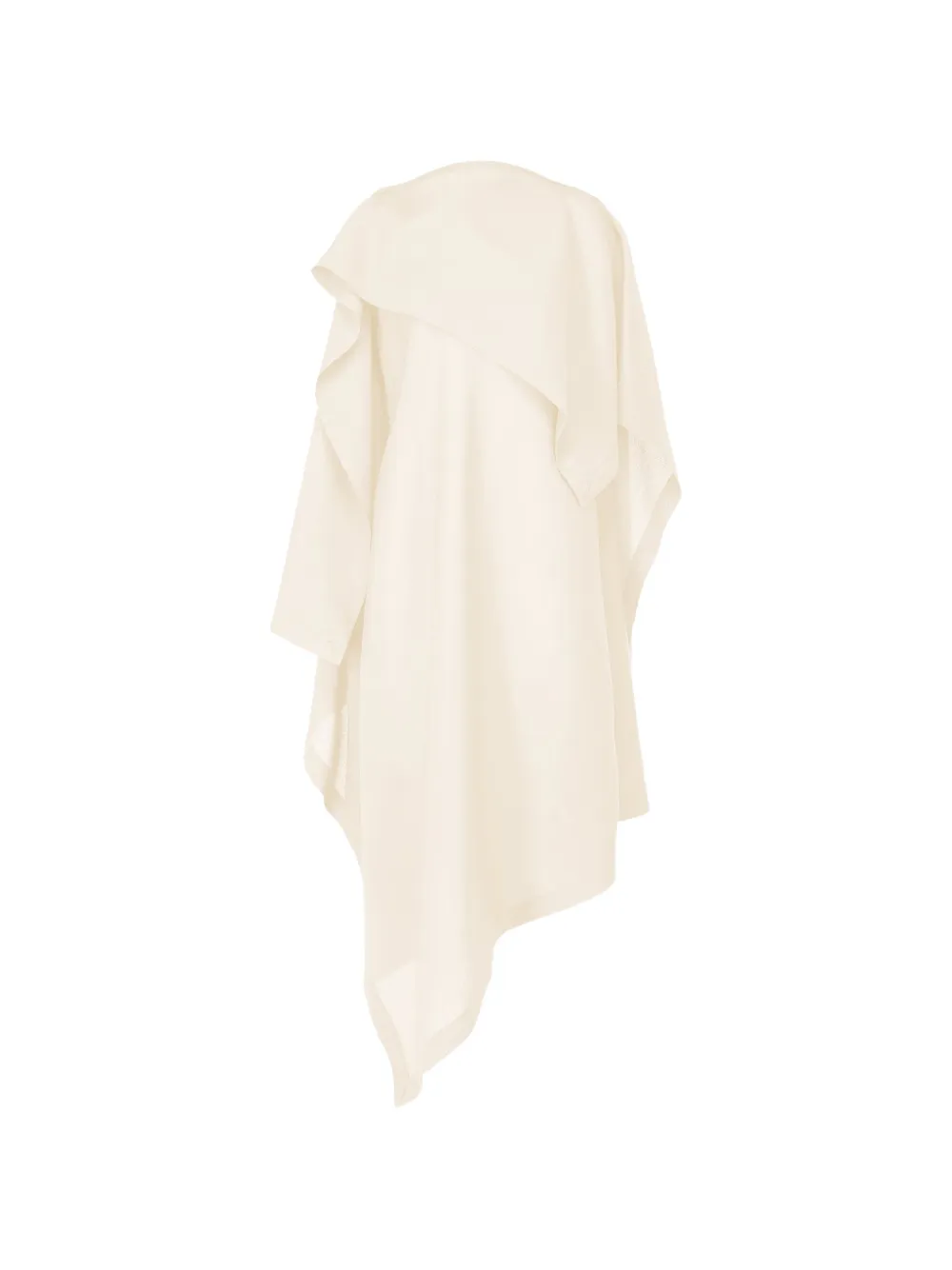 Issey Miyake All Squares asymmetric draped dress - Toni neutri