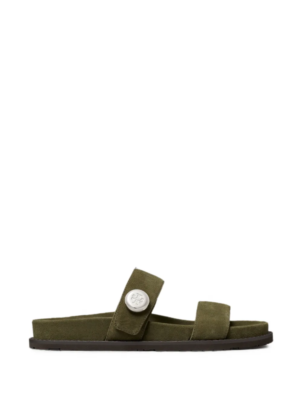 Tory Burch Romy Sport logo-plaque sandals Groen