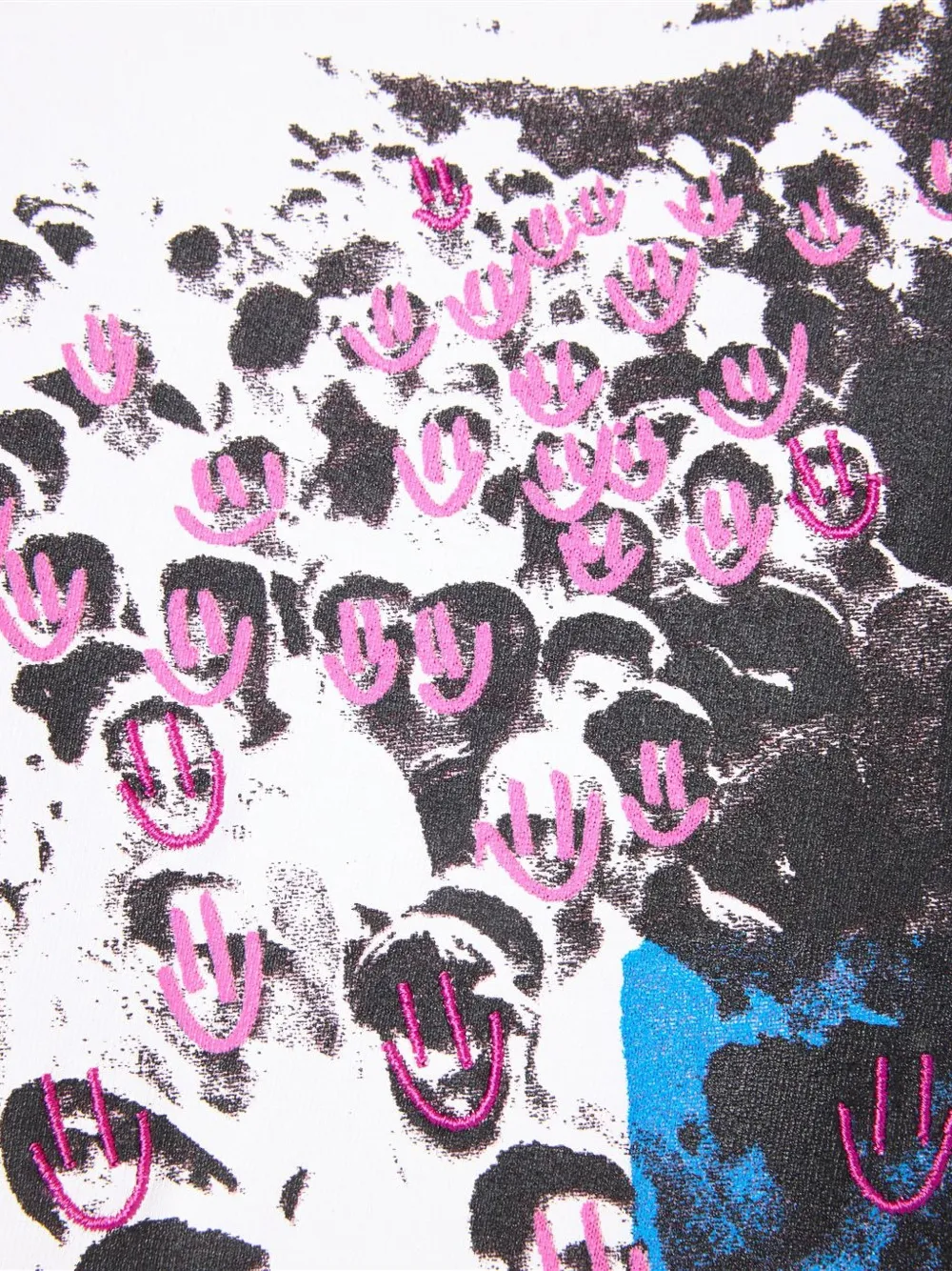 Iceberg T-shirt met geborduurd logo en print Roze