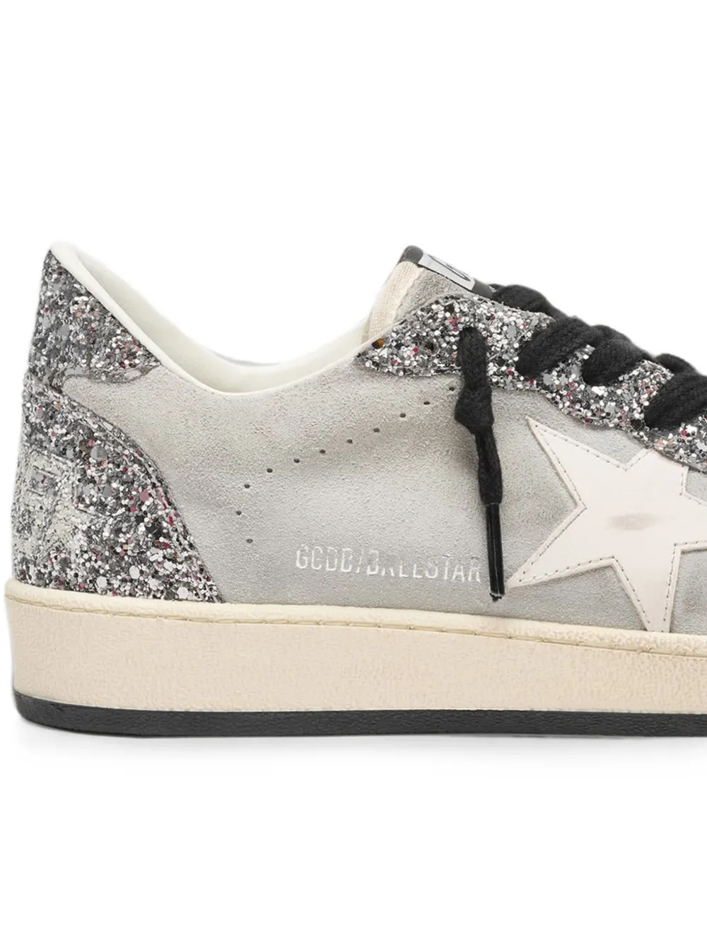 Golden Goose Ball Star glitter-effect sneakers Grijs