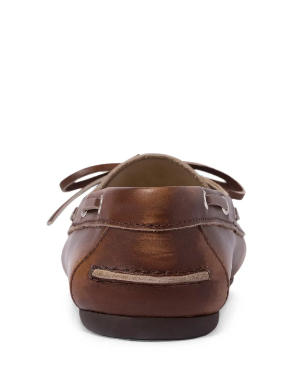 Miu lace-up leather deck shoes Bruin