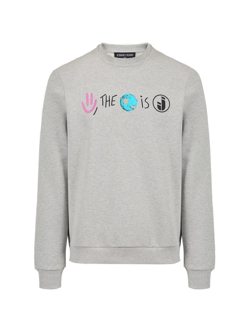 Iceberg Sweater met grafische print Grijs