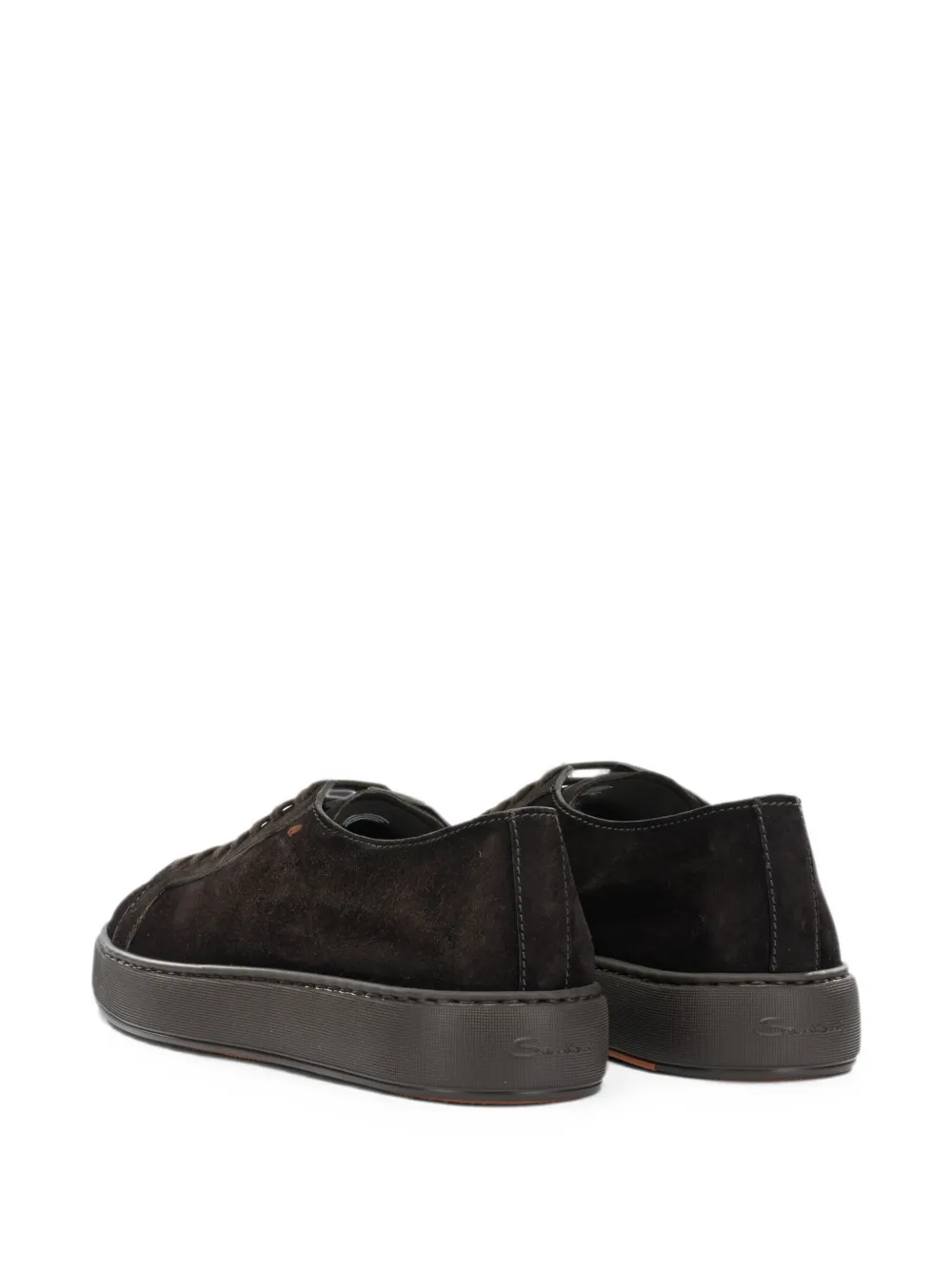 Santoni suede lace-up sneakers Bruin
