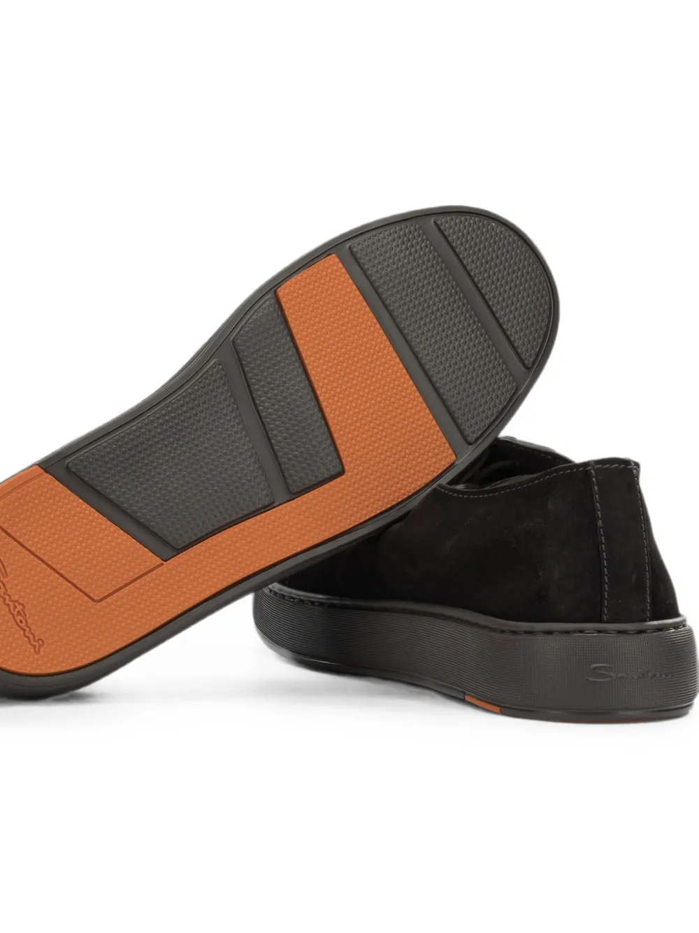 Santoni suede lace-up sneakers Bruin