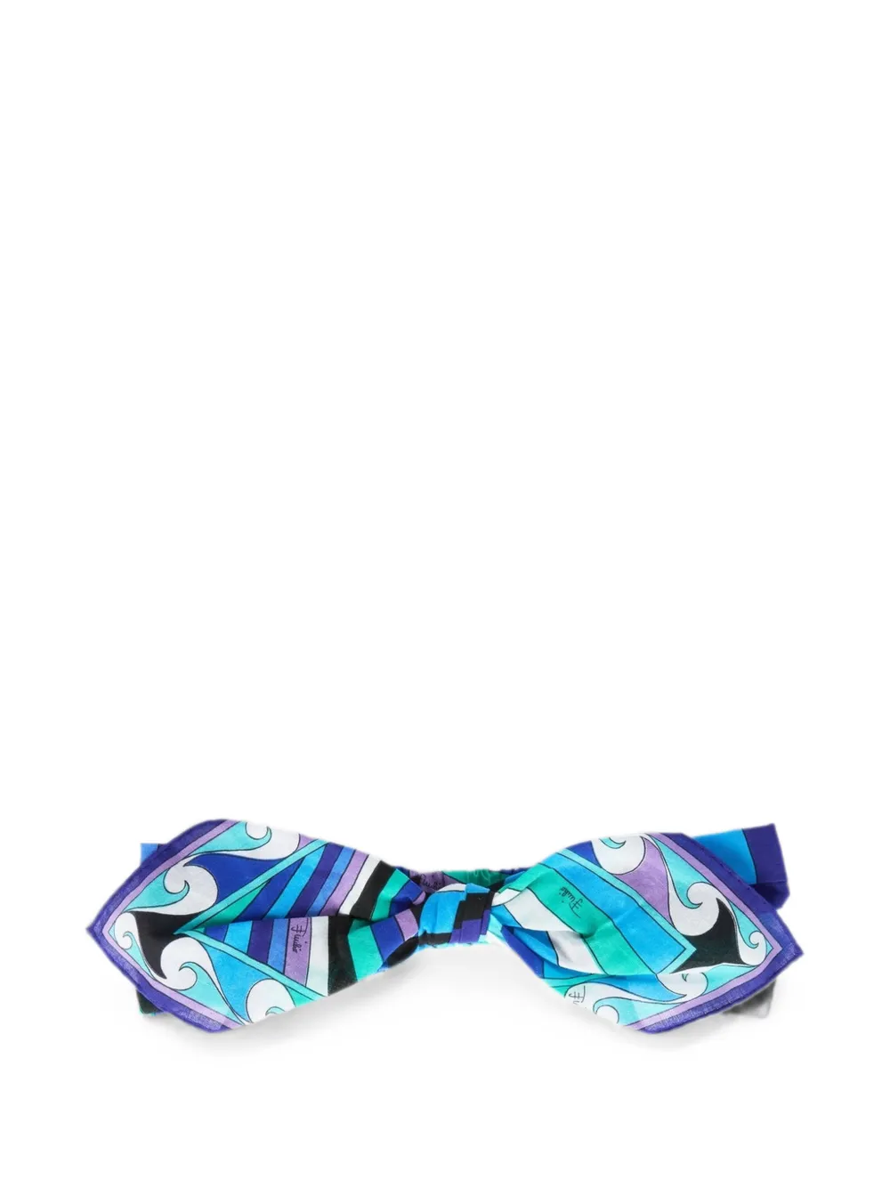 PUCCI Iride-print knotted headband - Blu