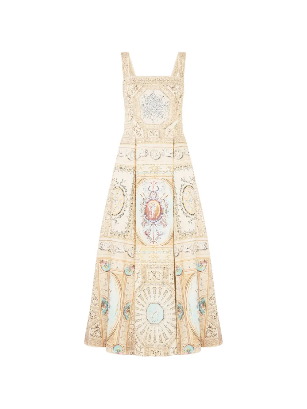 Camilla x The Met graphic-print midi dress - Toni neutri