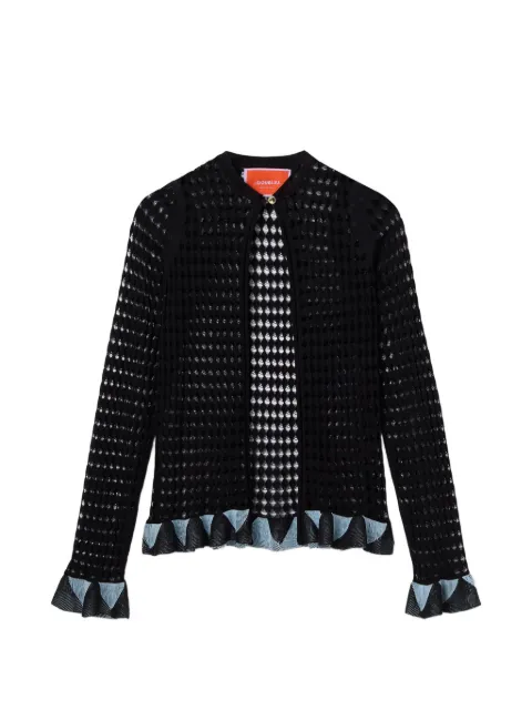 La DoubleJ Cardigan Bow com trama aberta
