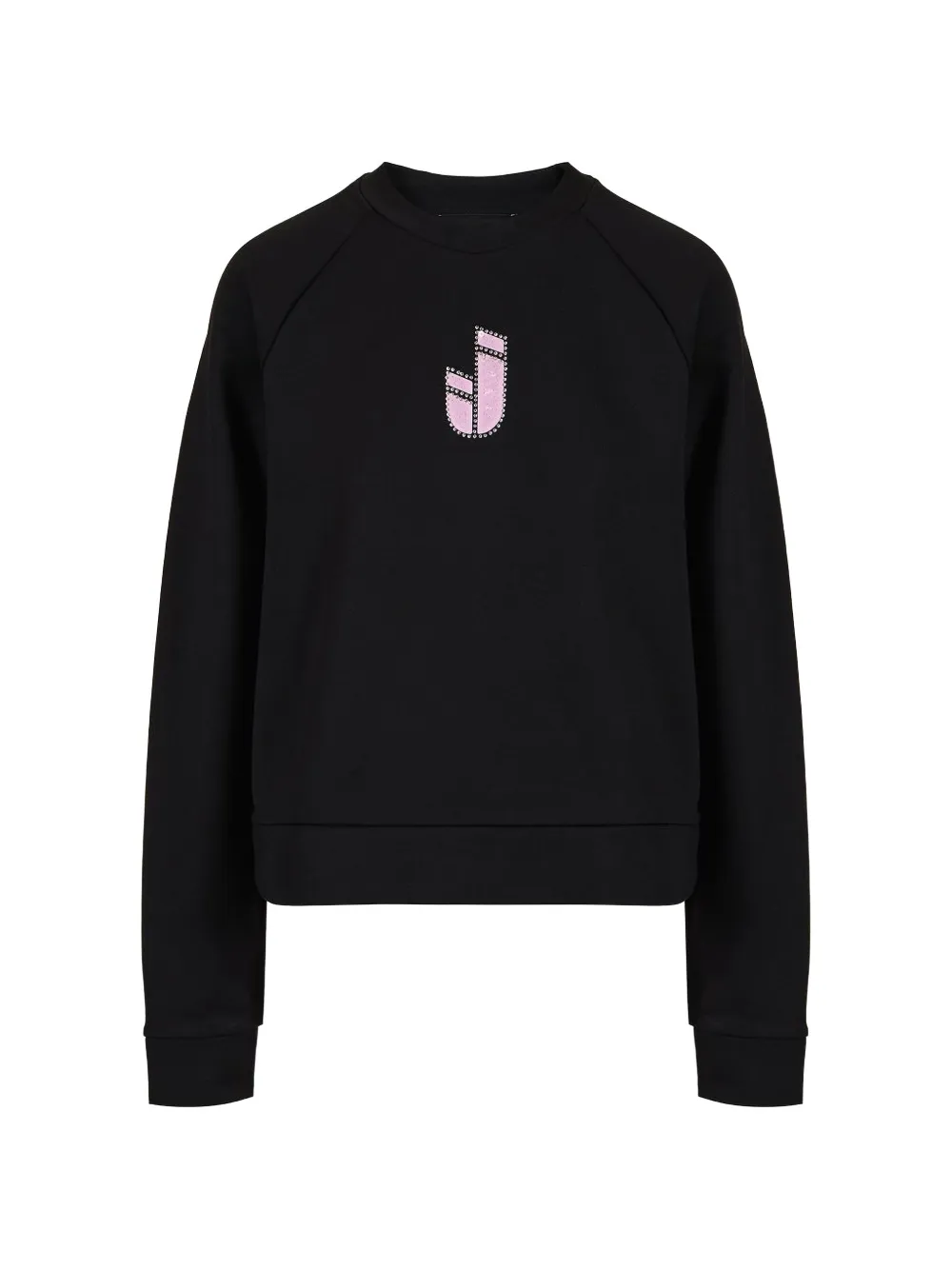 Iceberg crystal-embellished raglan-sleeve sweatshirt - Nero