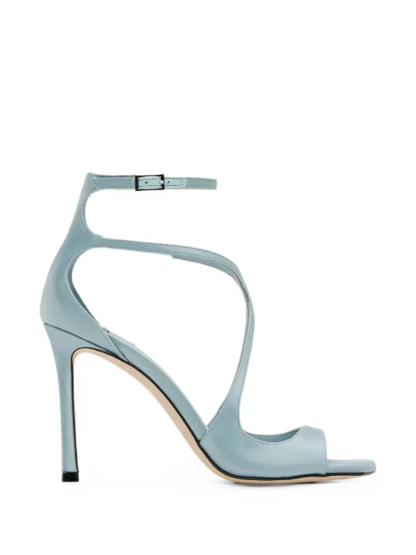 Jimmy Choo Azia crossover-strap Sandals | Blue | FARFETCH