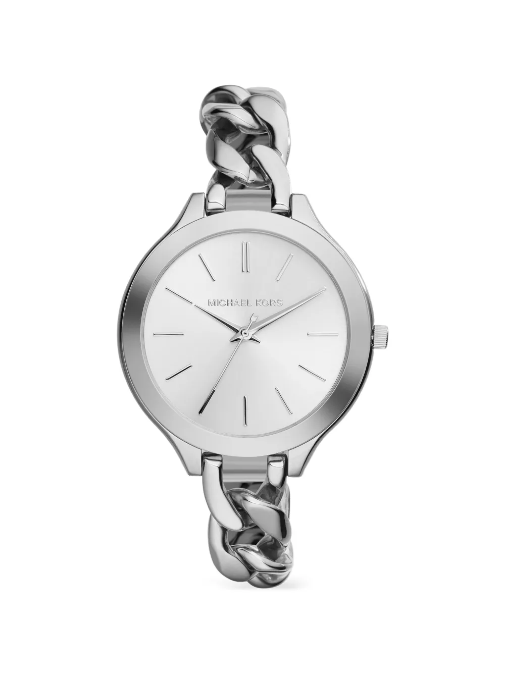 Michael Kors Slim Runway chain-link 41mm watch - Argento