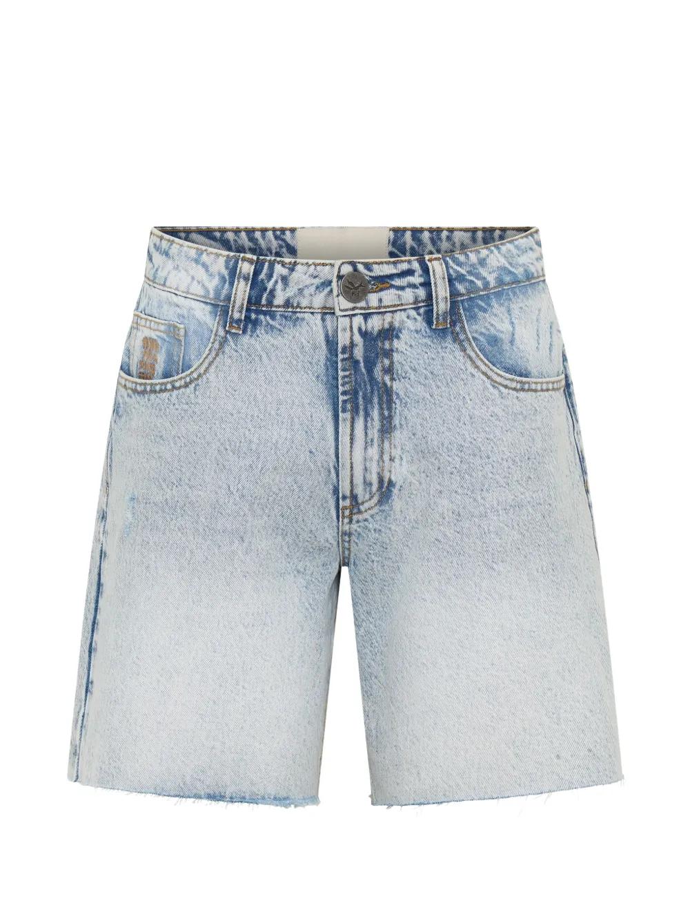 One Teaspoon Jackson raw-cut denim shorts - Blu