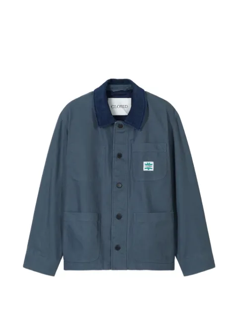 Closed Workwear corduroy-collar patch-pocket jacket