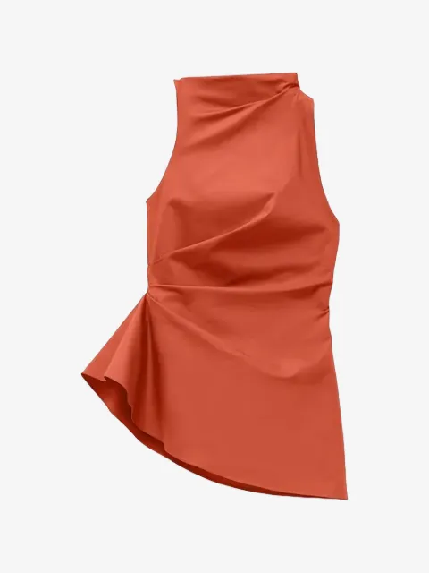 Alexander McQueen draped asymmetric top