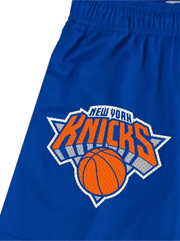 ERIC EMANUEL New York Knicks logo-print Shorts | Blue | FARFETCH