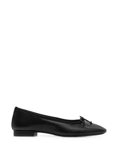 Bernardo bow-detail leather ballet flats