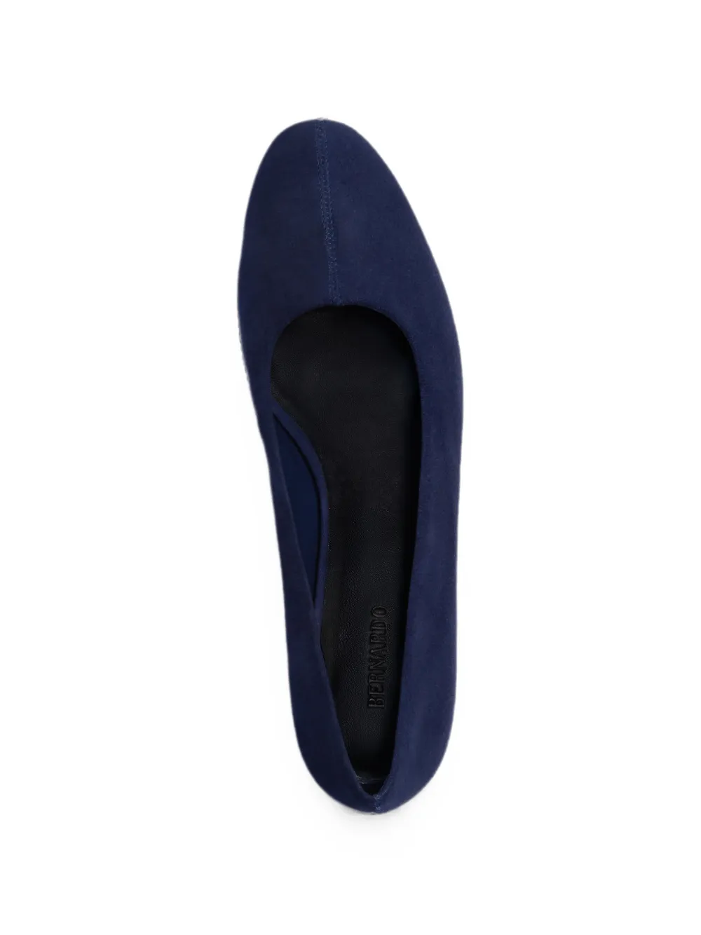 Bernardo Nero suède pumps met amandelvormige neus Blauw