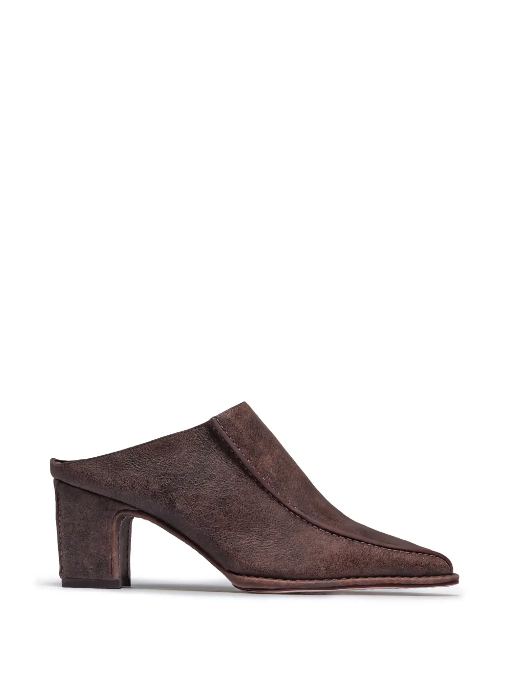 Bernardo Brynn Mules mit eckiger Kappe - Braun