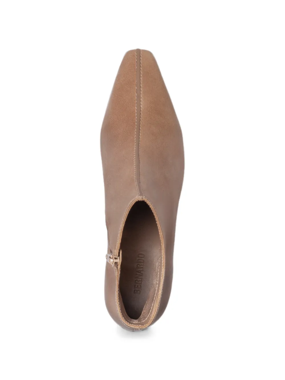 Bernardo Everett enkellaarzen met vierkante neus Beige