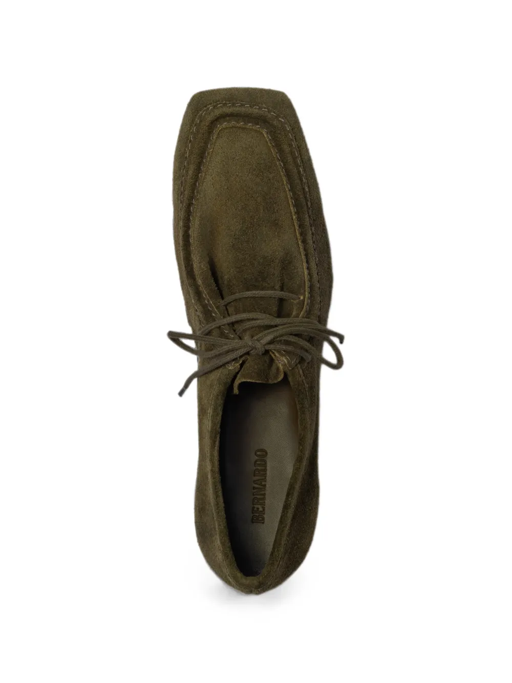 Bernardo Tate derby schoenen met vierkante neus Groen