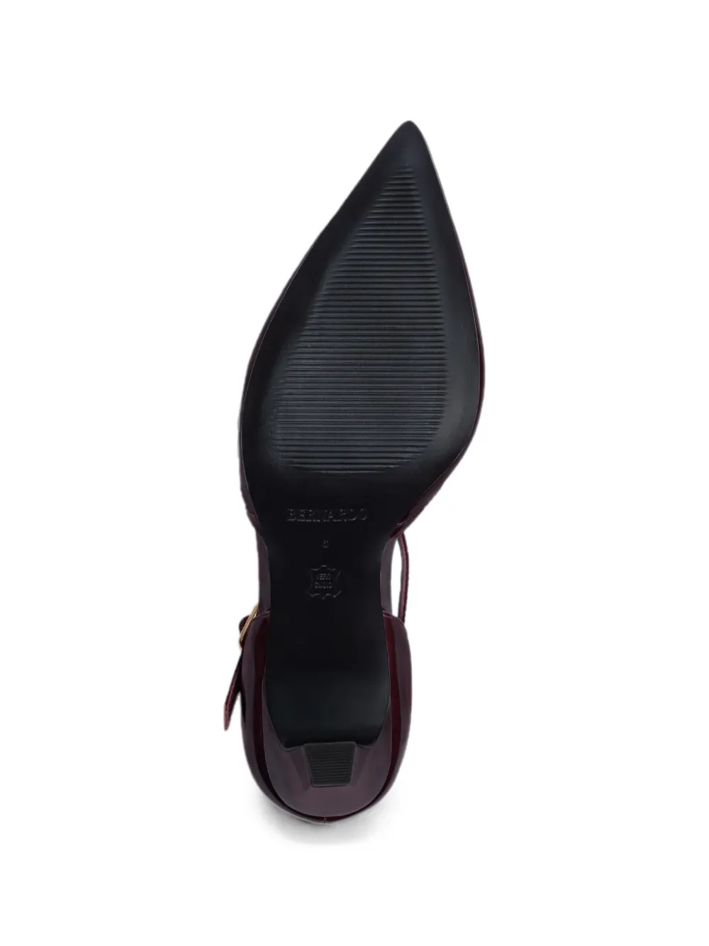 Bernardo Gianna pumps met puntige neus en T-bandje Rood