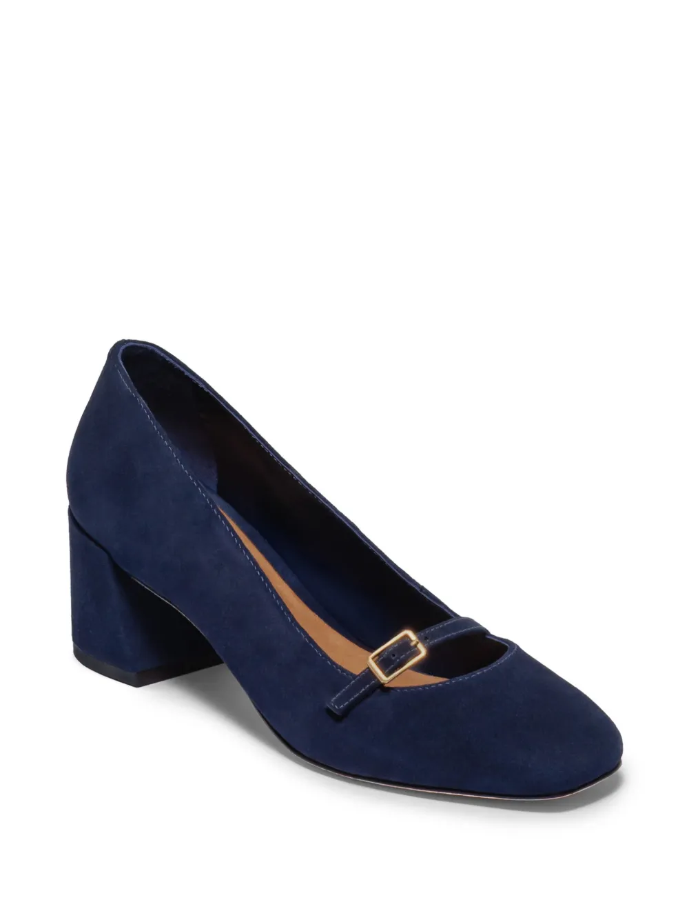 Bernardo Amelie suède pumps met gesp-detail Blauw