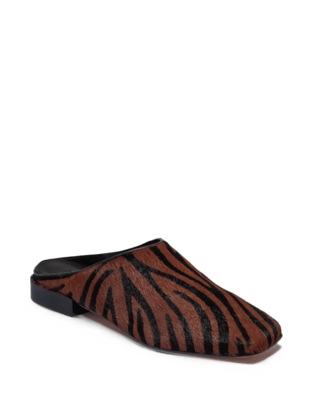 Bernardo Porto muiltjes met zebraprint Bruin