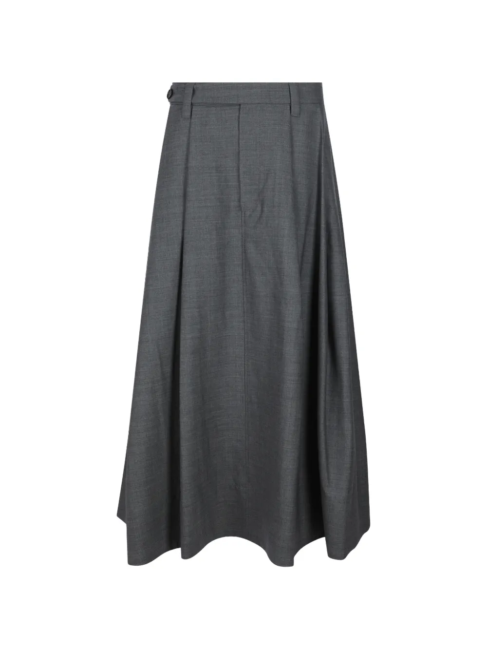 Brunello Cucinelli pleated A-line maxi skirt - Grigio