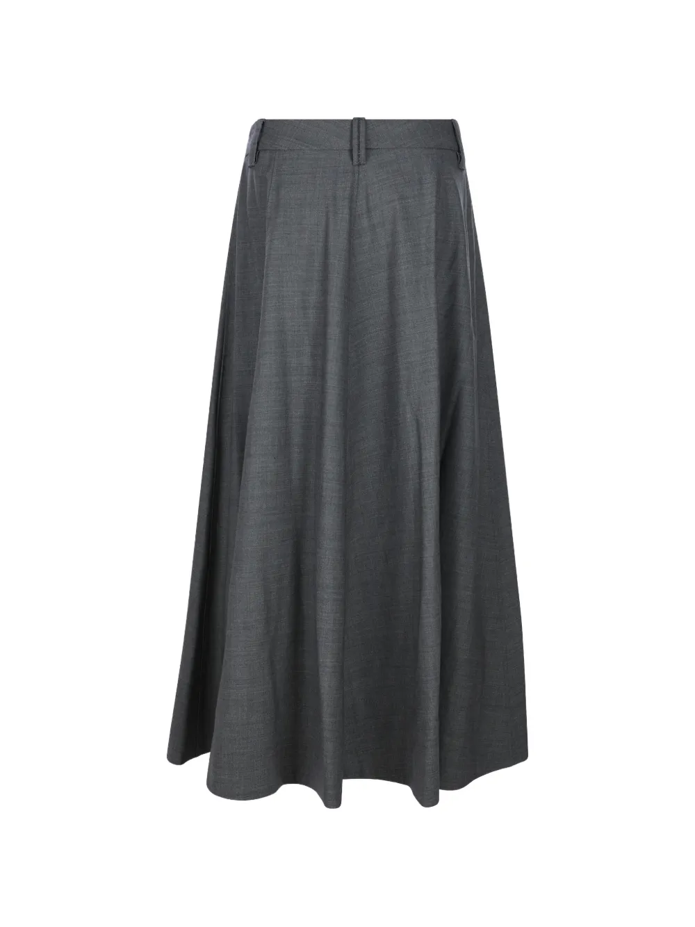 Brunello Cucinelli Maxi-plooirok met A-lijn Grijs
