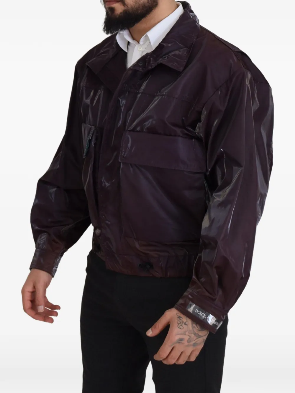 Dolce & Gabbana Lichtgewicht bikerjack Paars